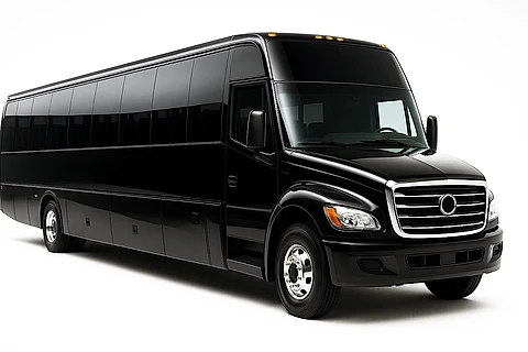 36 passenger charter bus for large group transportation in New York